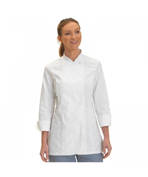 Plain jacket Women's long sleeve leChef PROFESSIONAL 200 GSM